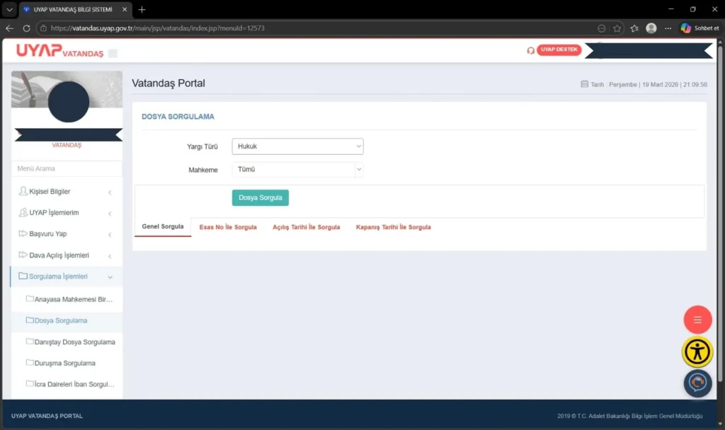 E-Devlet ve UYAP Vatandaş Portal üzerinden miras davası sorgulama